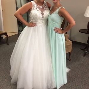 Jasmine-Chiffon-Green- Bridesmaid Dress